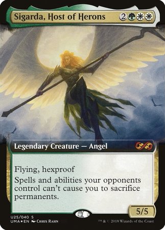 Sigarda, Host of Herons [Ultimate Box Topper] | Arkham Games and Comics