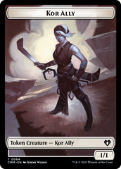 Wall // Kor Ally Double-Sided Token [Commander Masters Tokens] | Arkham Games and Comics