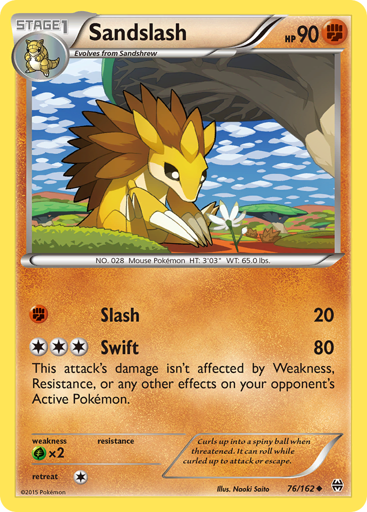 Sandslash (76/162) [XY: BREAKthrough] | Arkham Games and Comics