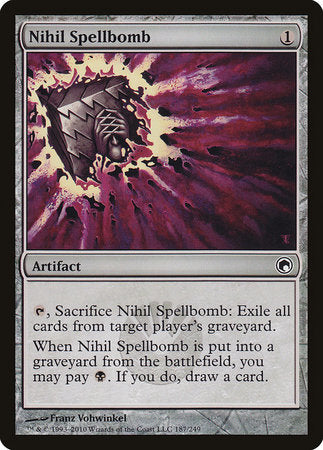 Nihil Spellbomb [Scars of Mirrodin] | Arkham Games and Comics