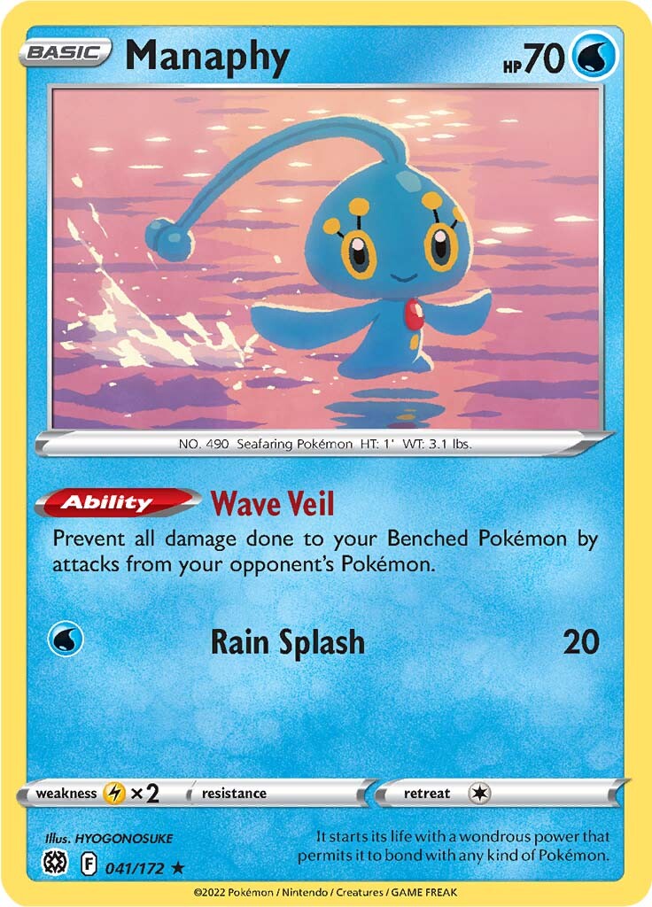 Manaphy (041/172) [Sword & Shield: Brilliant Stars] | Arkham Games and Comics