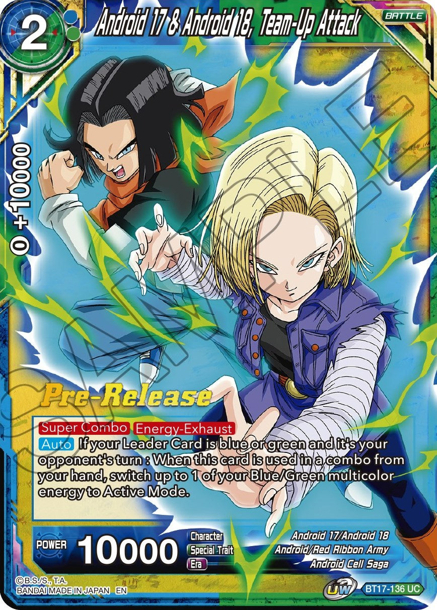 Android 17 & Android 18, Team-Up Attack (BT17-136) [Ultimate Squad Prerelease Promos] | Arkham Games and Comics