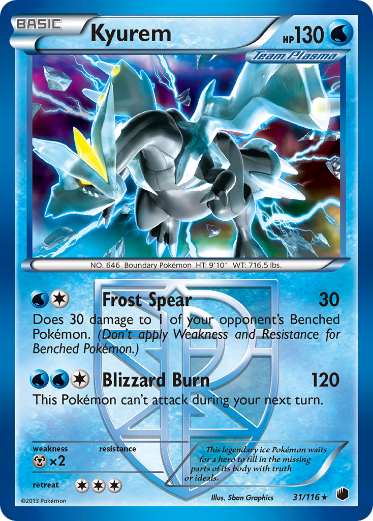 Kyurem (31/116) [Black & White: Plasma Freeze] | Arkham Games and Comics