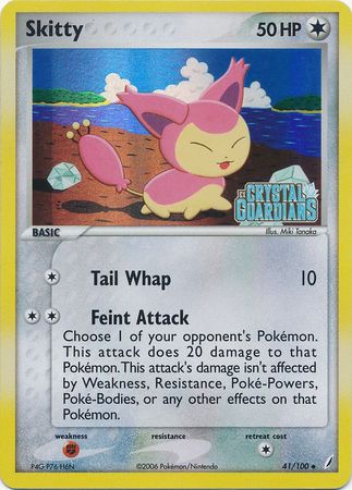 Skitty (41/100) (Stamped) [EX: Crystal Guardians] | Arkham Games and Comics
