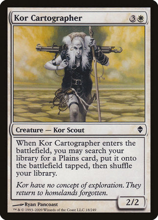 Kor Cartographer [Zendikar] | Arkham Games and Comics