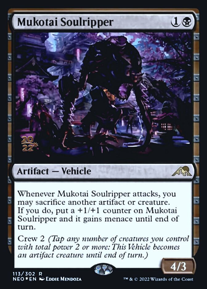 Mukotai Soulripper [Kamigawa: Neon Dynasty Prerelease Promos] | Arkham Games and Comics