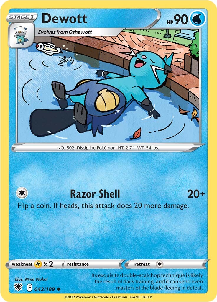 Dewott (042/189) [Sword & Shield: Astral Radiance] | Arkham Games and Comics