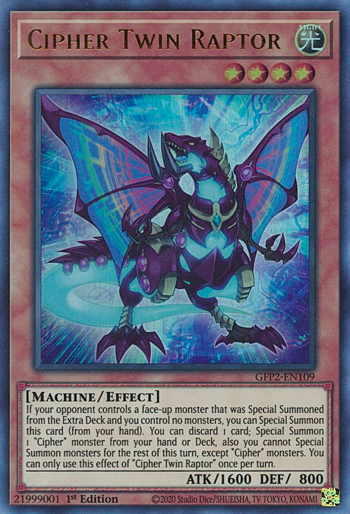 Cipher Twin Raptor [GFP2-EN109] Ultra Rare | Arkham Games and Comics