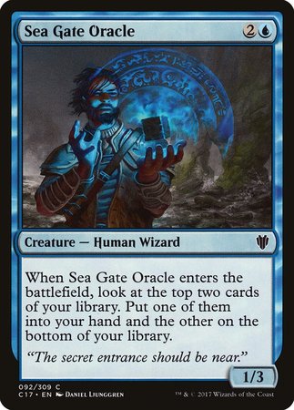 Sea Gate Oracle [Commander 2017] | Arkham Games and Comics