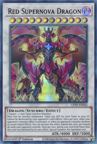 Red Supernova Dragon [GFTP-EN045] Ultra Rare | Arkham Games and Comics