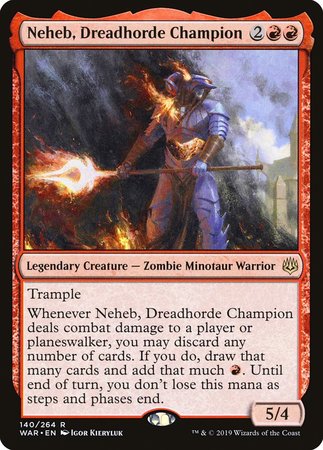 Neheb, Dreadhorde Champion [War of the Spark] | Arkham Games and Comics
