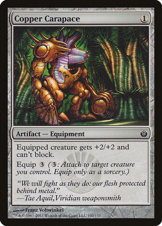 Copper Carapace [Mirrodin Besieged] | Arkham Games and Comics