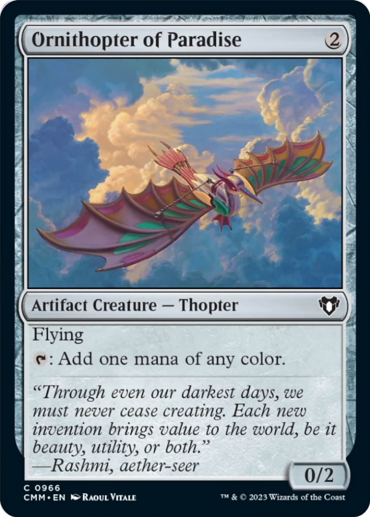 Ornithopter of Paradise [Commander Masters] | Arkham Games and Comics