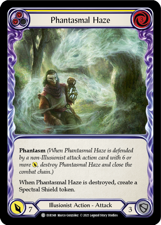 Phantasmal Haze (Yellow) [EVR148] (Everfest)  1st Edition Normal | Arkham Games and Comics