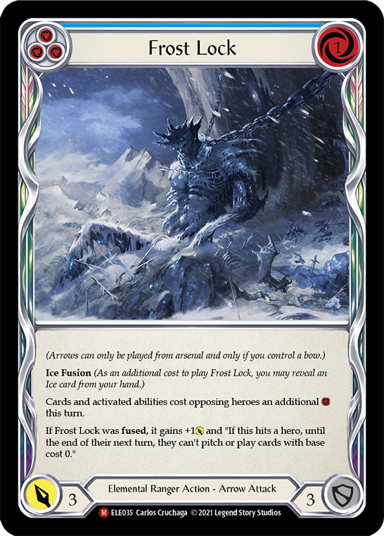 Frost Lock [ELE035] (Tales of Aria)  1st Edition Rainbow Foil | Arkham Games and Comics