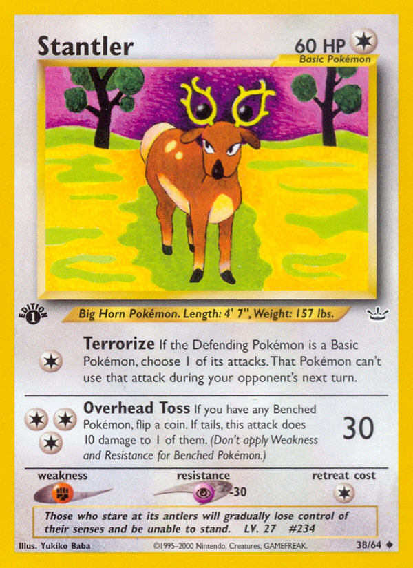 Stantler (38/64) [Neo Revelation 1st Edition] | Arkham Games and Comics