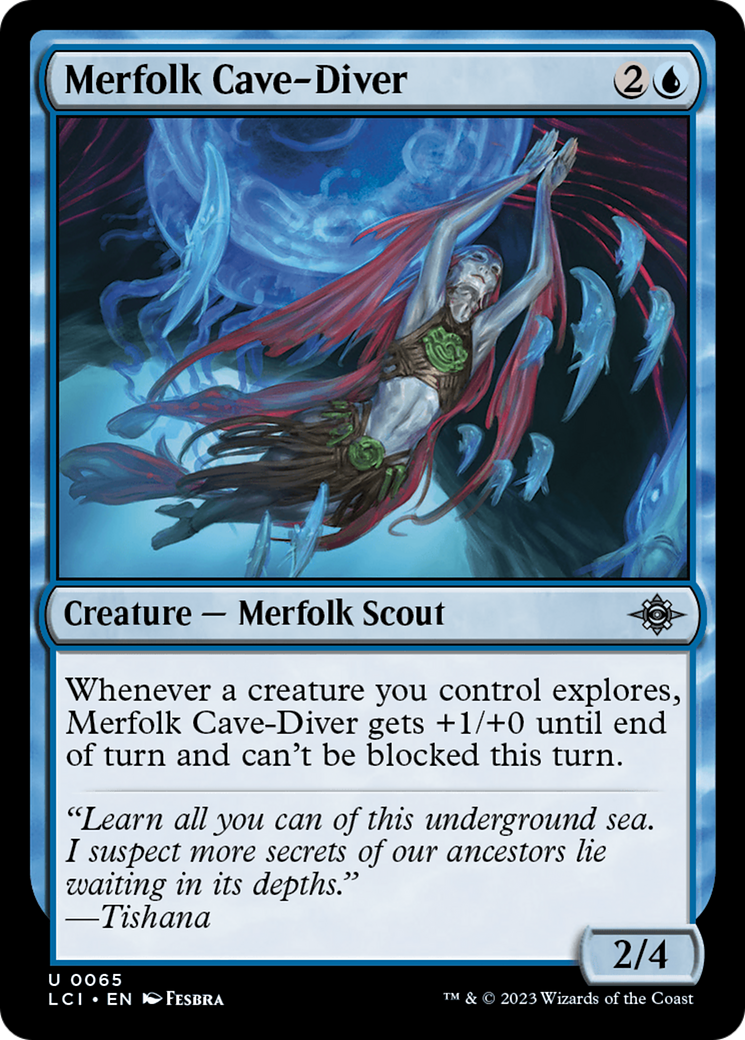 Merfolk Cave-Diver [The Lost Caverns of Ixalan] | Arkham Games and Comics