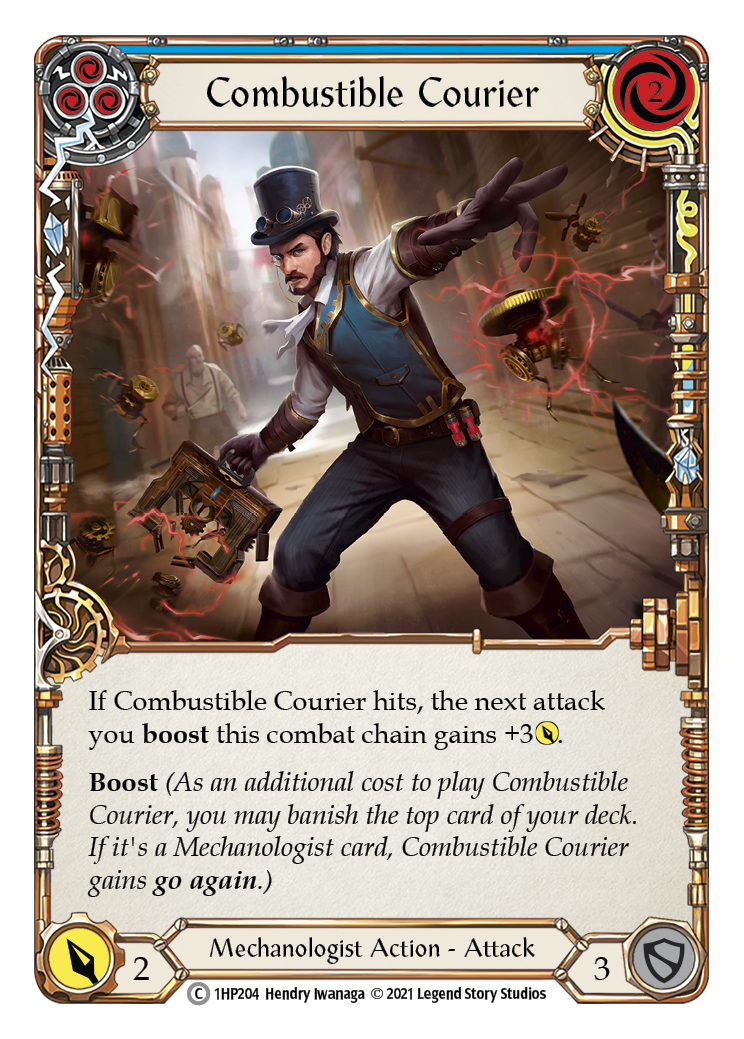 Combustible Courier (Blue) [1HP204] (History Pack 1) | Arkham Games and Comics