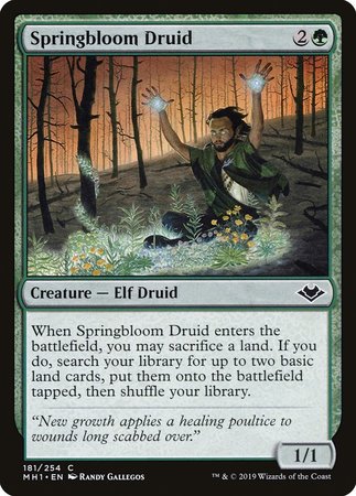 Springbloom Druid [Modern Horizons] | Arkham Games and Comics