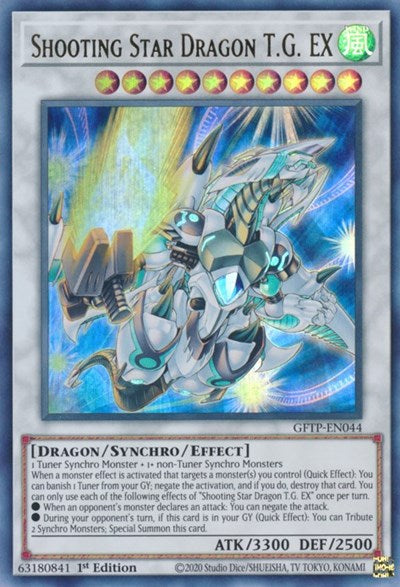 Shooting Star Dragon T.G. EX [GFTP-EN044] Ultra Rare | Arkham Games and Comics