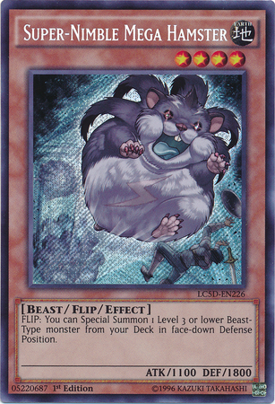 Super-Nimble Mega Hamster [LC5D-EN226] Secret Rare | Arkham Games and Comics