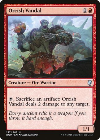 Orcish Vandal [Dominaria] | Arkham Games and Comics