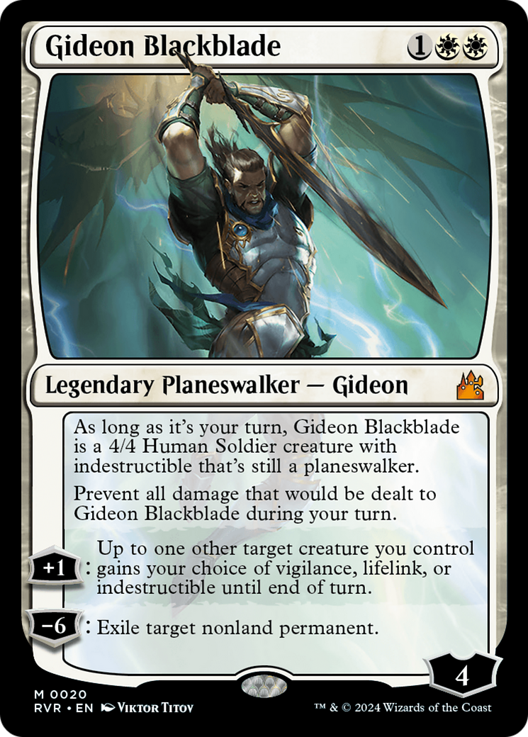 Gideon Blackblade [Ravnica Remastered] | Arkham Games and Comics