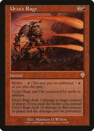 Urza's Rage [Invasion] | Arkham Games and Comics