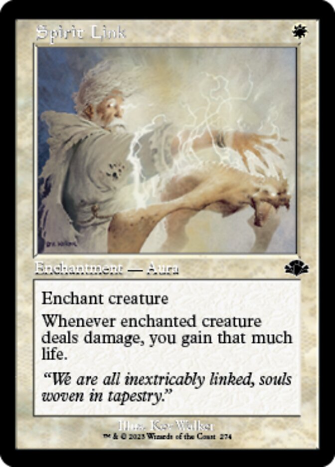 Spirit Link (Retro) [Dominaria Remastered] | Arkham Games and Comics