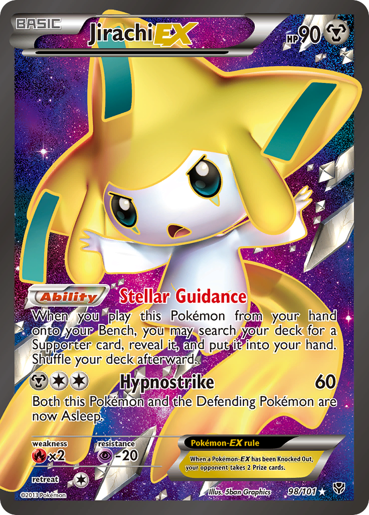 Jirachi EX (98/101) [Black & White: Plasma Blast] | Arkham Games and Comics