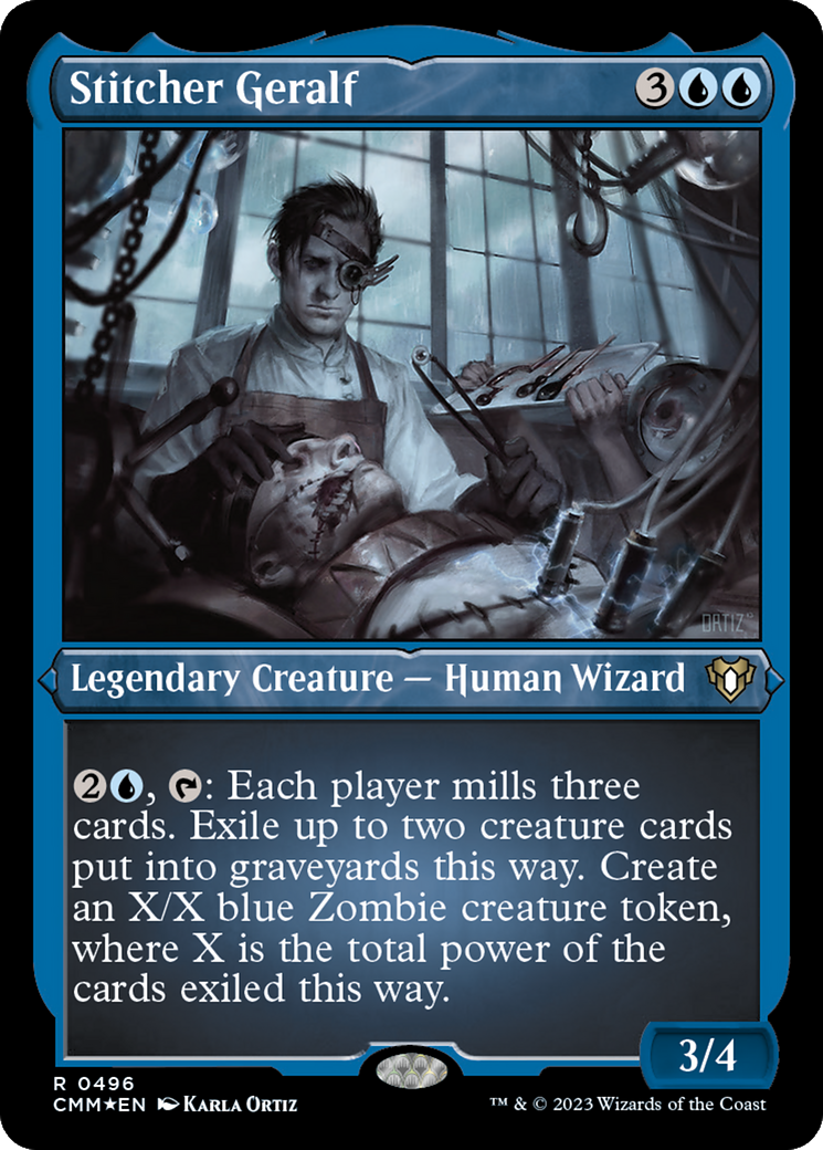 Stitcher Geralf (Foil Etched) [Commander Masters] | Arkham Games and Comics