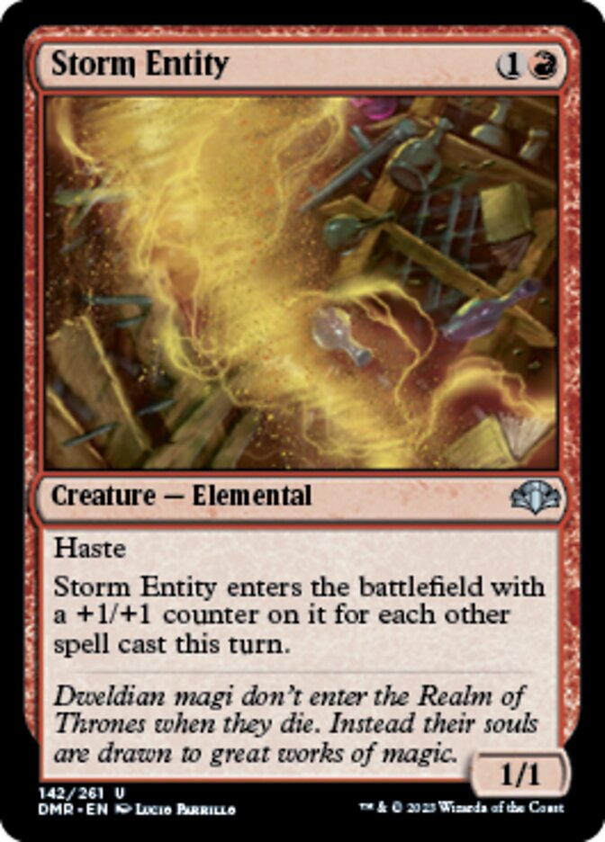 Storm Entity [Dominaria Remastered] | Arkham Games and Comics
