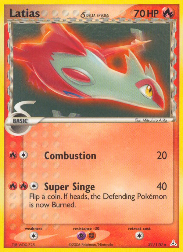 Latias (21/110) (Delta Species) [EX: Holon Phantoms] | Arkham Games and Comics