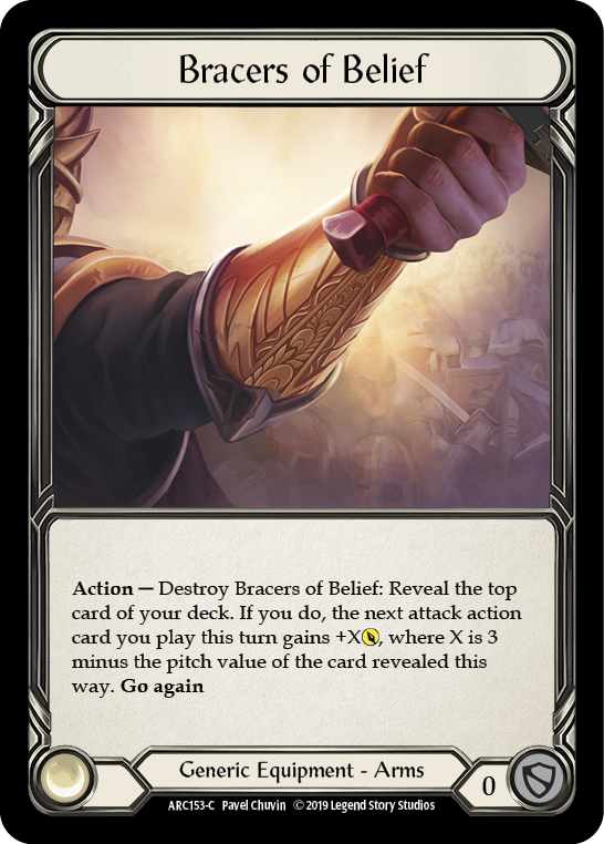 Bracers of Belief [ARC153-C] (Arcane Rising)  1st Edition Cold Foil | Arkham Games and Comics