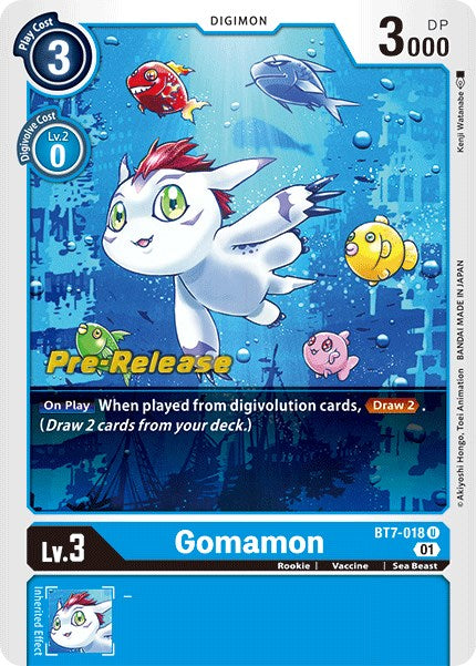 Gomamon [BT7-018] [Next Adventure Pre-Release Cards] | Arkham Games and Comics