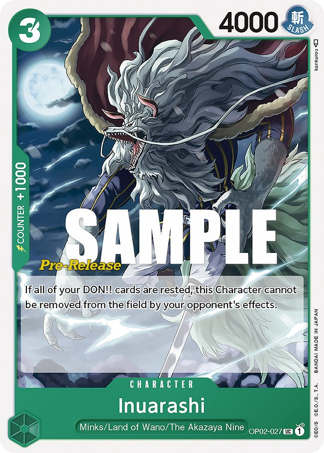 Inuarashi [Paramount War Pre-Release Cards] | Arkham Games and Comics