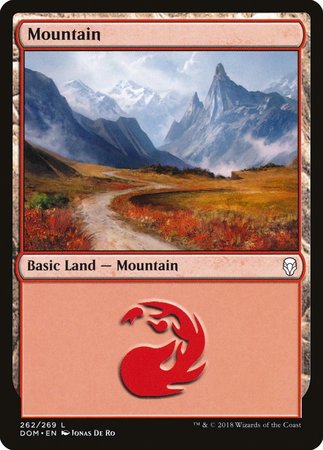 Mountain (262) [Dominaria] | Arkham Games and Comics