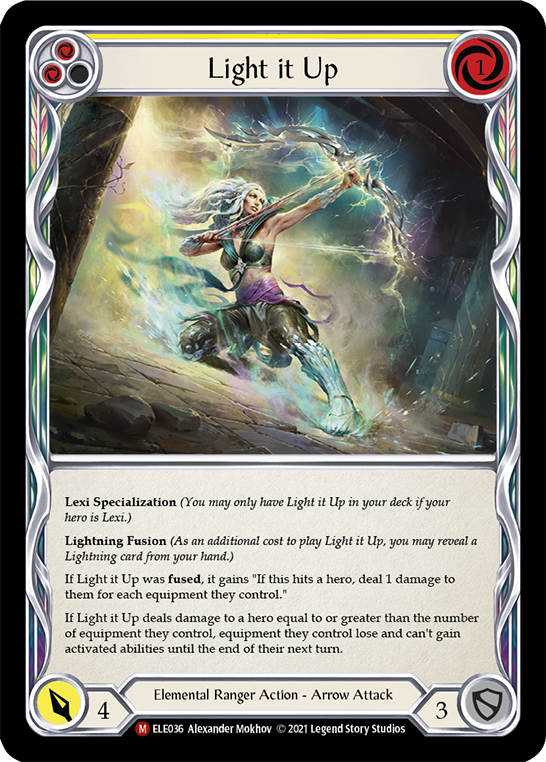 Light it Up [ELE036] (Tales of Aria)  1st Edition Rainbow Foil | Arkham Games and Comics