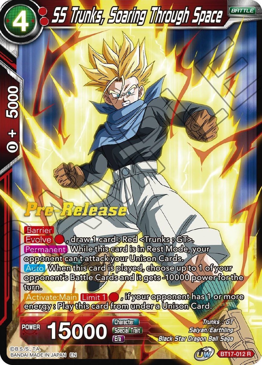 SS Trunks, Soaring Through Space (BT17-012) [Ultimate Squad Prerelease Promos] | Arkham Games and Comics