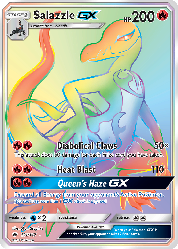 Salazzle GX (151/147) [Sun & Moon: Burning Shadows] | Arkham Games and Comics