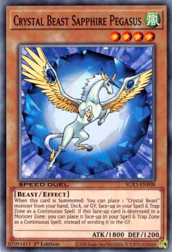 Crystal Beast Sapphire Pegasus [SGX1-ENF08] Common | Arkham Games and Comics