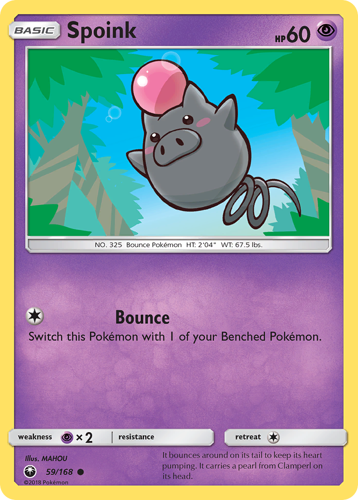 Spoink (59/168) [Sun & Moon: Celestial Storm] | Arkham Games and Comics