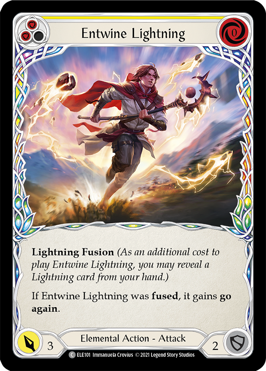 Entwine Lightning (Yellow) [ELE101] (Tales of Aria)  1st Edition Normal | Arkham Games and Comics