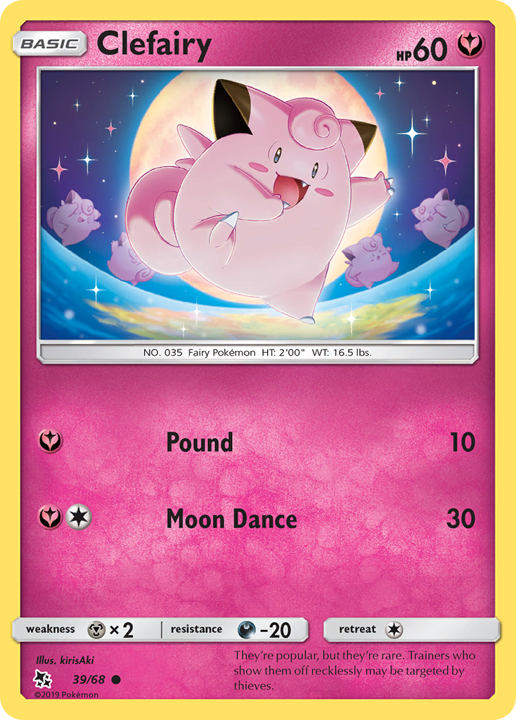 Clefairy (39/68) [Sun & Moon: Hidden Fates] | Arkham Games and Comics