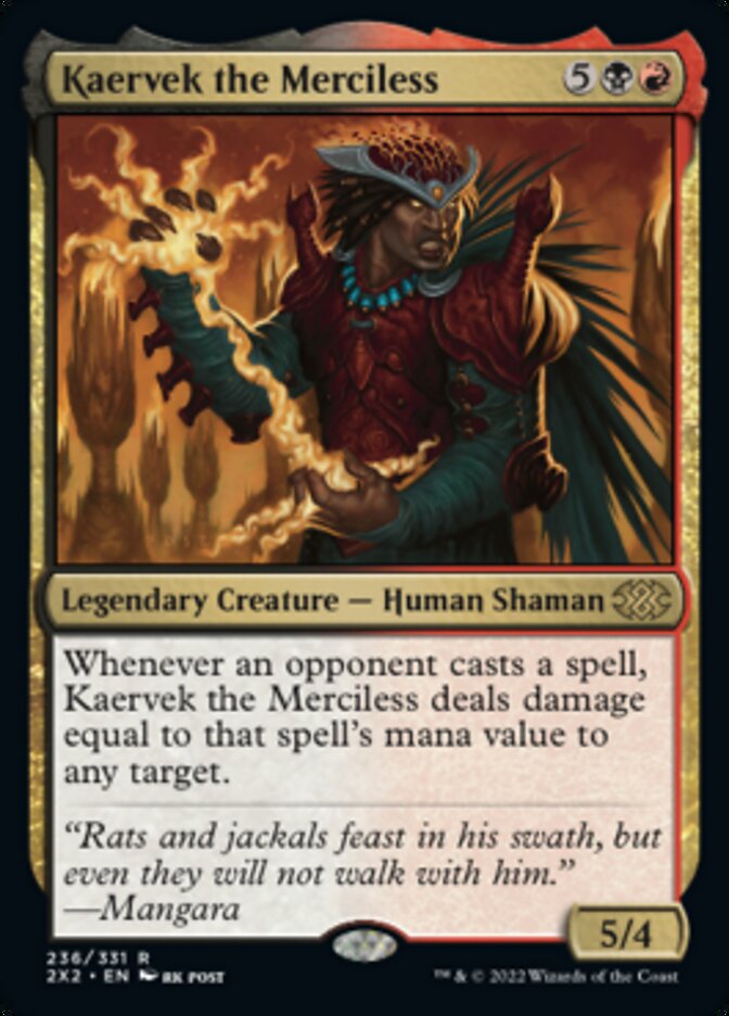 Kaervek the Merciless [Double Masters 2022] | Arkham Games and Comics