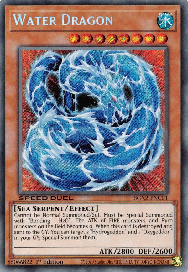 Water Dragon [SGX2-ENC01] Secret Rare | Arkham Games and Comics