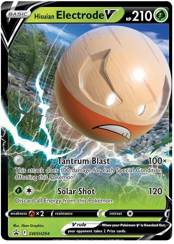 Hisuian Electrode V (SWSH294) (Jumbo Card) [Sword & Shield: Black Star Promos] | Arkham Games and Comics