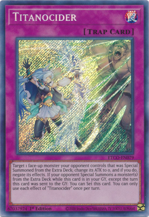 Titanocider [ETCO-EN079] Secret Rare | Arkham Games and Comics