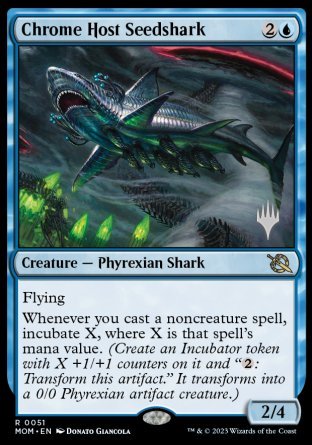 Chrome Host Seedshark (Promo Pack) [March of the Machine Promos] | Arkham Games and Comics