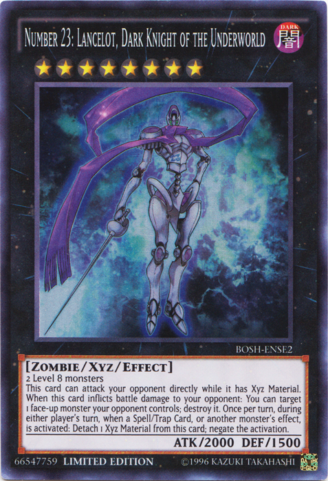 Number 23: Lancelot, Dark Knight of the Underworld [BOSH-ENSE2] Super Rare | Arkham Games and Comics